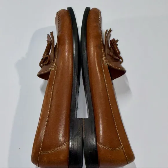 Cole Haan Kiltie Tassel Loafers Shoes 13M Preppy Ivy League Brown Leather