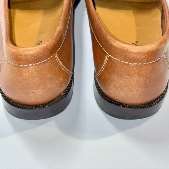 Cole Haan Kiltie Tassel Loafers Shoes 13M Preppy Ivy League Brown Leather