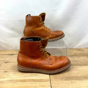 Cole Haan Lockridge Waterproof Plain Toe Boots- C23212- Woodbury/Brown  10 M