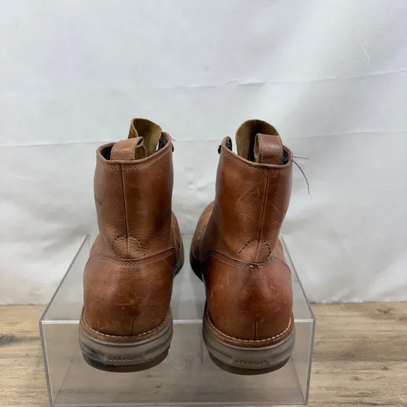 Cole Haan Lockridge Waterproof Plain Toe Boots- C23212- Woodbury/Brown  10 M