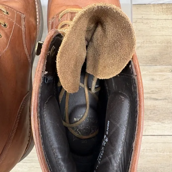 Cole Haan Lockridge Waterproof Plain Toe Boots- C23212- Woodbury/Brown  10 M