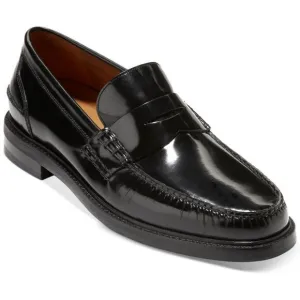 Cole Haan Mens Black Leather Loafers Shoes Used