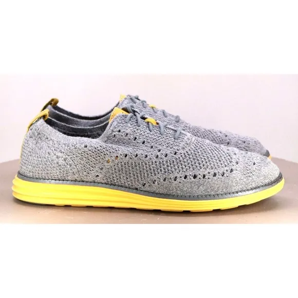 Cole Haan Original Grand Wing Knit Men's Casual Shoes Size 9.5 Gray C31066