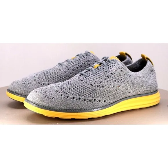 Cole Haan Original Grand Wing Knit Men's Casual Shoes Size 9.5 Gray C31066