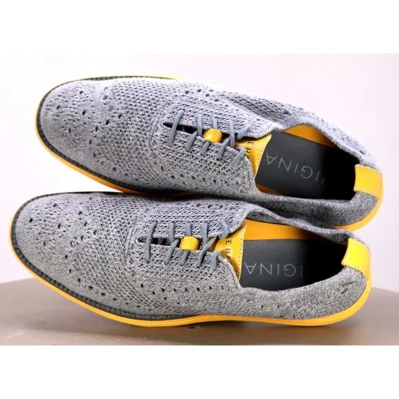 Cole Haan Original Grand Wing Knit Men's Casual Shoes Size 9.5 Gray C31066