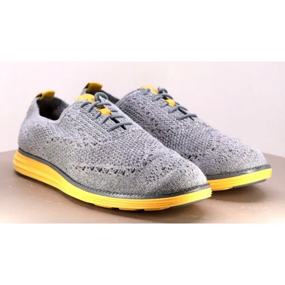 Cole Haan Original Grand Wing Knit Men's Casual Shoes Size 9.5 Gray C31066