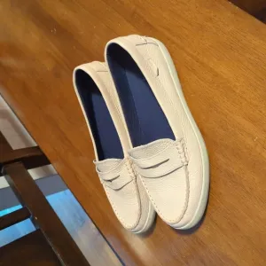 Cole Haan size 10 Nantucket blush pink silk on loafers sneakers