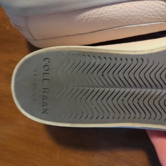 Cole Haan size 10 Nantucket blush pink silk on loafers sneakers
