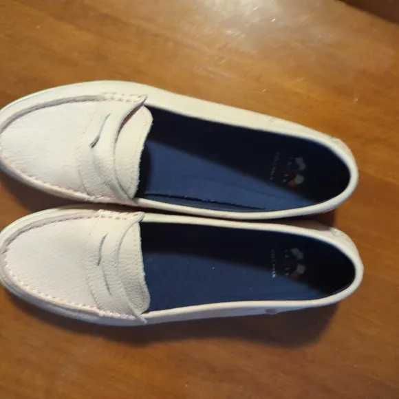 Cole Haan size 10 Nantucket blush pink silk on loafers sneakers