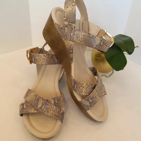 Cole Haan snake print sandals