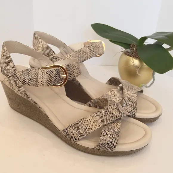 Cole Haan snake print sandals