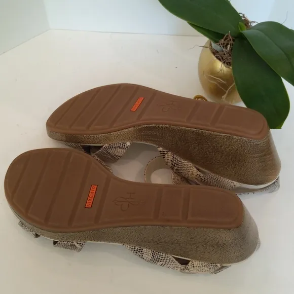 Cole Haan snake print sandals