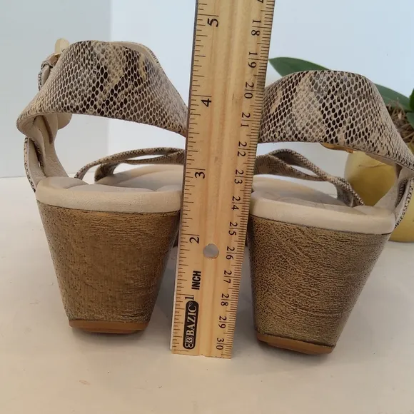 Cole Haan snake print sandals