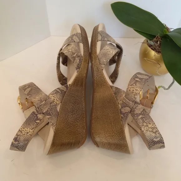Cole Haan snake print sandals