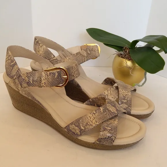Cole Haan snake print sandals