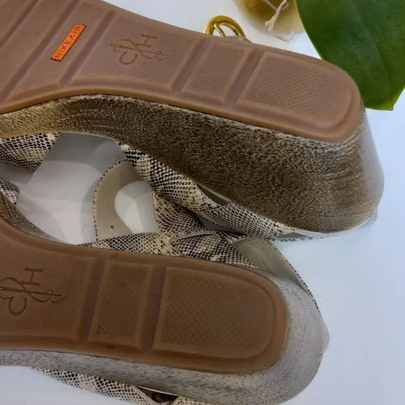 Cole Haan snake print sandals