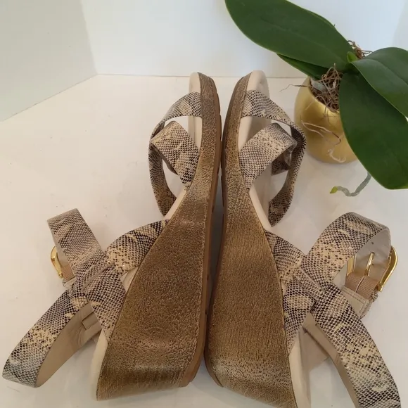 Cole Haan snake print sandals