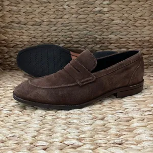 Cole Haan Warner Grand 360 Penny Loafers Brown Suede Mens 11M