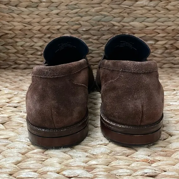 Cole Haan Warner Grand 360 Penny Loafers Brown Suede Mens 11M