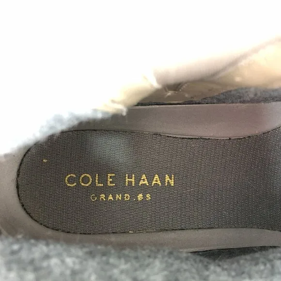 Cole Haan Women's Size 9.5B Grand.OS Brown Taupe Suede Waterproof Booties Boots