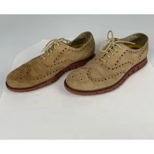 Cole Haan Zerogrand Men's 11M Wingtip Oxford Dress Casual Suede Shoes C12979.