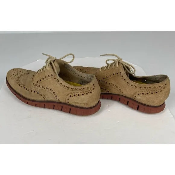Cole Haan Zerogrand Men's 11M Wingtip Oxford Dress Casual Suede Shoes C12979.