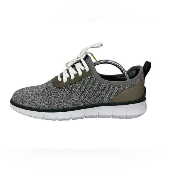 Cole Haan Zerogrand Mens 9 Gray Shoes Sneakers Athletic Casual Knit Lace