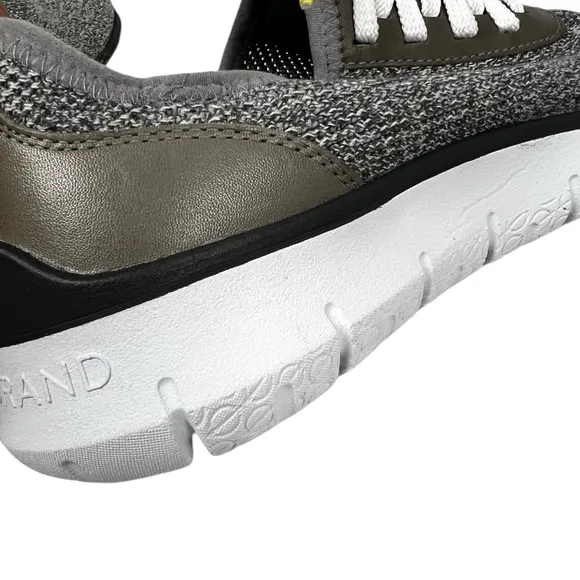 Cole Haan Zerogrand Mens 9 Gray Shoes Sneakers Athletic Casual Knit Lace