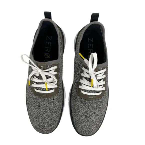Cole Haan Zerogrand Mens 9 Gray Shoes Sneakers Athletic Casual Knit Lace