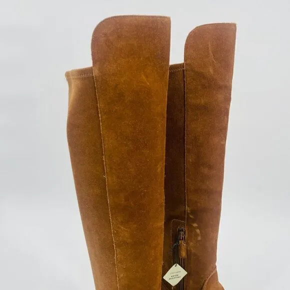 Cole Haan Size 5B Tan Water Resistant Suede Calgary Over the Knee Boots