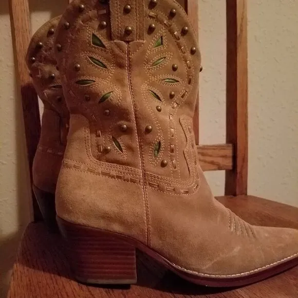 Cole Haan Suede Cowboy Boots