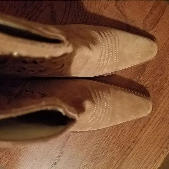Cole Haan Suede Cowboy Boots
