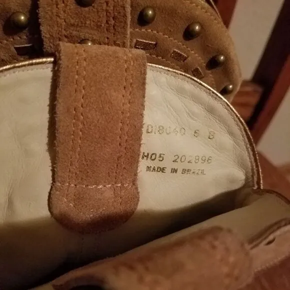 Cole Haan Suede Cowboy Boots