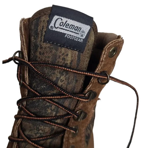 Coleman Camo Thinsulate Boots Oil Resistant Steel Toe Men's 8.5M