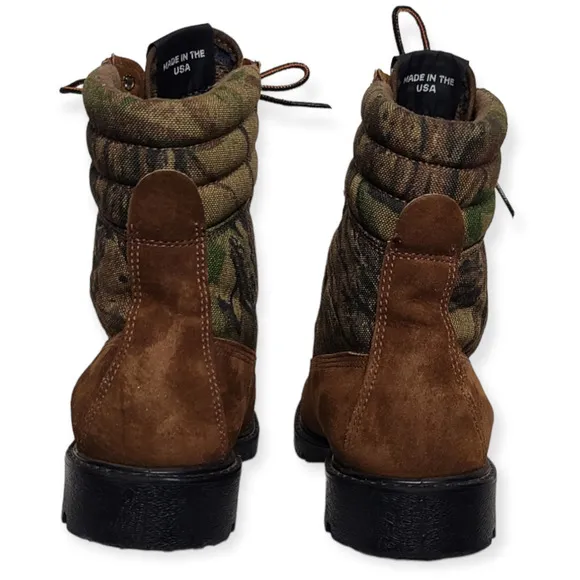 Coleman Camo Thinsulate Boots Oil Resistant Steel Toe Men's 8.5M