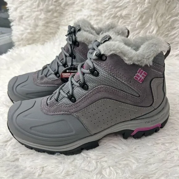 Columbia Charcoal Silcox Omni Heat waterproof Insulated Ankle Boots sz 9.5 NEW