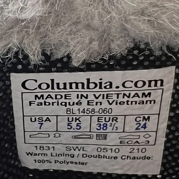 Columbia Flurry II Omni-Heat Pull on Winter Boots Womens Size 7 Taupe Leather