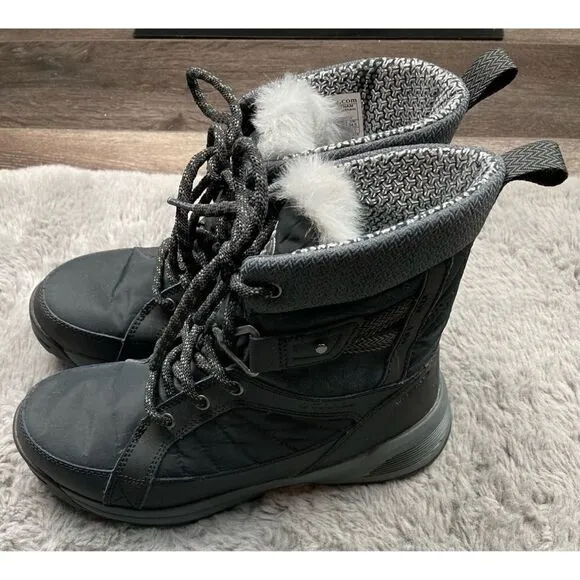 Columbia Meadows Shorty Omni Heat 3d winter boots with faux fur