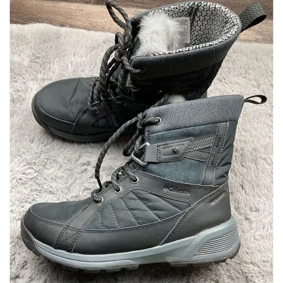 Columbia Meadows Shorty Omni Heat 3d winter boots with faux fur