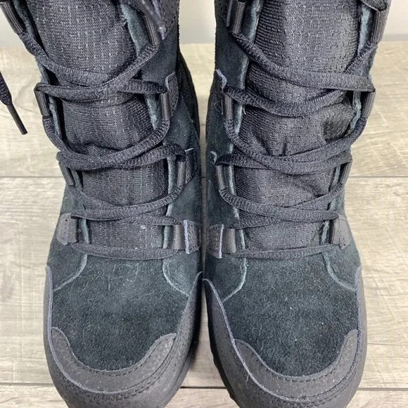 Columbia Women's Ice Maiden II Black Snow Winter Waterproof Fur Boots Size 6