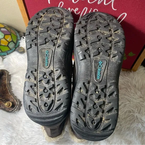 Columbia Women's Ice Maiden II Snow Boots Brown Size 9 Waterproof Mid-Calf