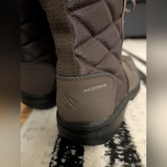 Columbia Women's Ice Maiden II Winter Waterproof Leather Boots Brown size 7