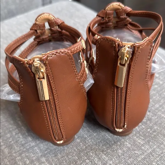 Comfortview Gladiator The Helen Sandal in Cognac