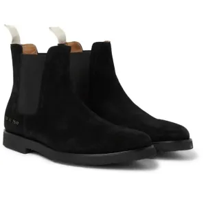 Common Projects Woman- Suede Chelsea Boots - Black 8