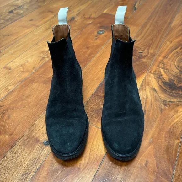 Common Projects Woman- Suede Chelsea Boots - Black 8