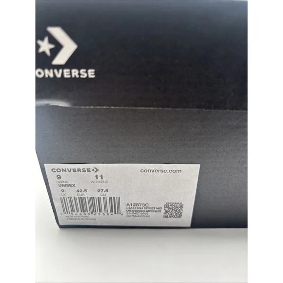 Converse Chuck Taylor All Star High Street Shoes Men 9 Suede Canvas NEW w/ Box
