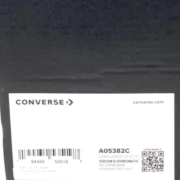 Converse Lugged 2.0 Waterproof High Women's Sneaker Leather Gray Boots A05382C