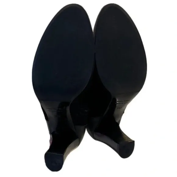 Cordani Vero Cuoio Black Suede &amp; Leather Tall Heeled Boots EU 38.5 US Women's 8