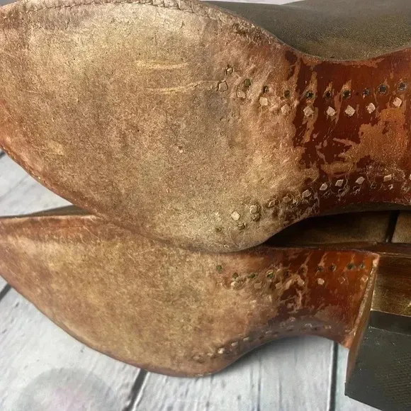 Corral Naham Boots Womens 6.5 M Distressed Brown Leather Cowboy Western C2030