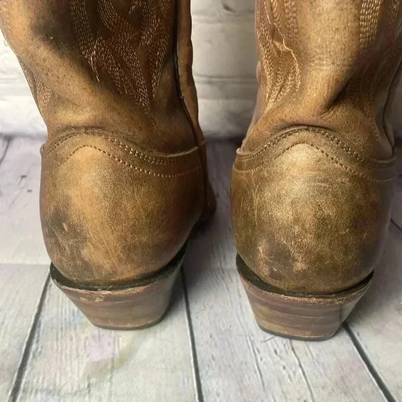 Corral Naham Boots Womens 6.5 M Distressed Brown Leather Cowboy Western C2030